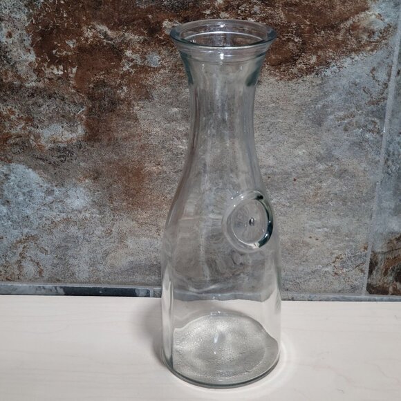 VTG Anchor Hocking 1 Liter Glass Bottle Jar Carafe Decanter Milk Water - Picture 8 of 10